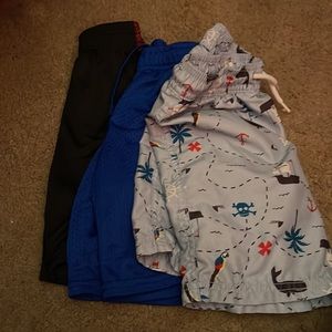 Size 5 t boy shorts and 1 pair of 4 t .. assorted brands